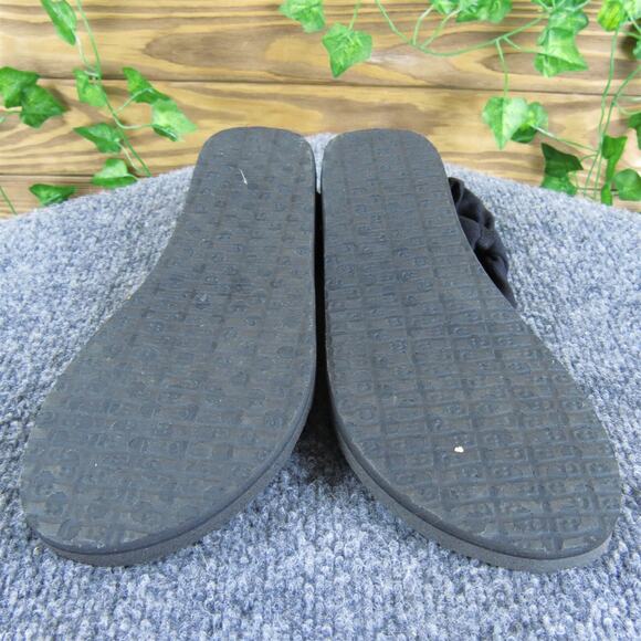 Sanuk Women's Thong Black Fabric Sz 7 Medium Gently Used‎ 2025 - Picture 6 of 6